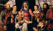 virgin and child with saints and donors